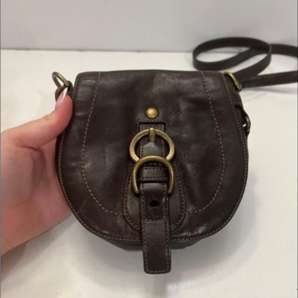 Vintage Coach Small Saddle Leather Crossbody Bag Brown Leather 6x6 in
Multi - Picture 6 of 12